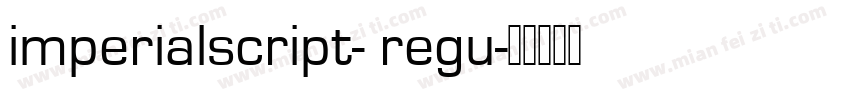 imperialscript- regu字体转换